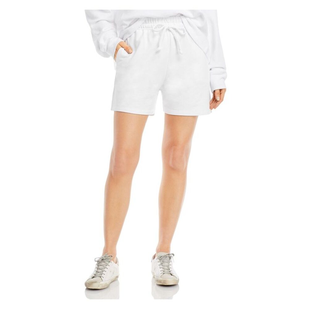 YEAR OF OURS Womens Slitted Drawstring Waist Boyfriend Shorts
